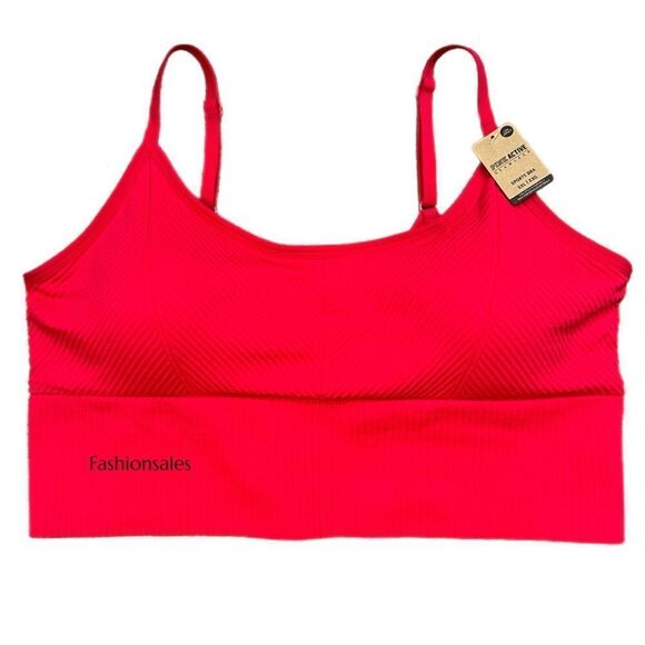 Victorias Secret PINK Active Seamless Sports Bra Lightly Lined Padded Longline - Picture 1 of 3